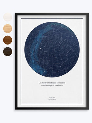 Poster di qualità museale realizzato in carta opaca con cornice in legno